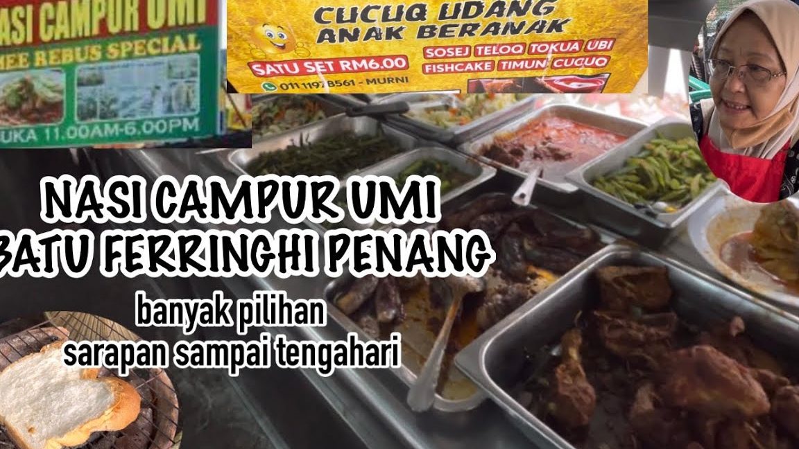 kedai nasi campur terbaik di batu ferringhi